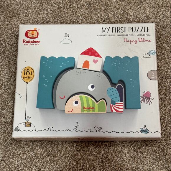 My First Puzzle Happy Wilma Wooden Pieces 5 pcs 18+ Months Made in Germany - Picture 5 of 8